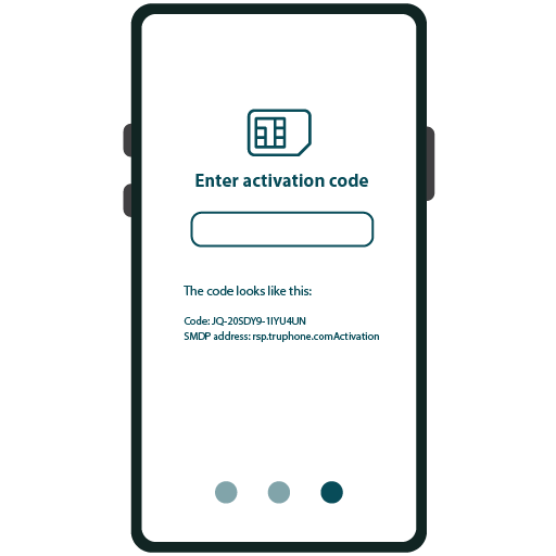 eSIM Manual install graphics